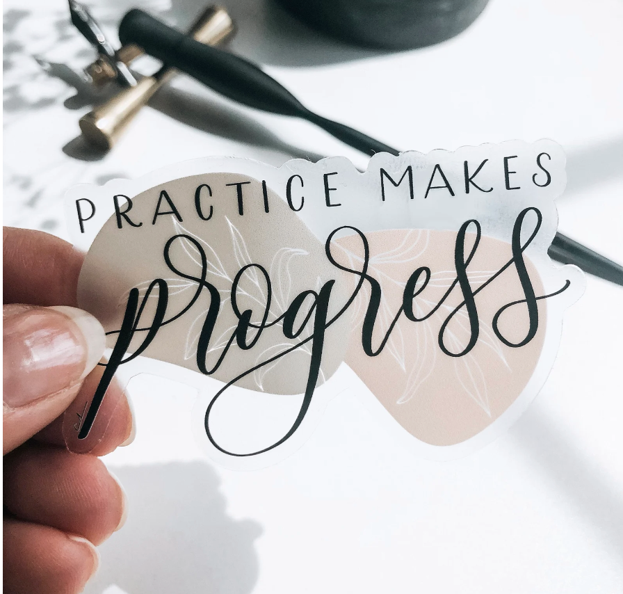Practice Makes Progress Sticker – Local Story